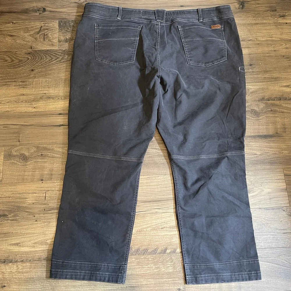RedHead Mens Utility Carpenter Pants Charcoal Gray Stretch Canvas 48x30 Workwear